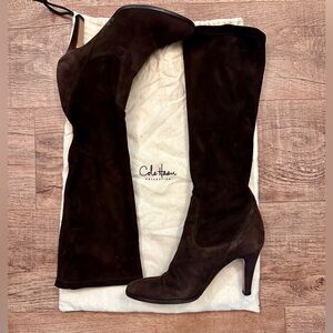 Cole Haan Collection Nike Air Knee High Heeled Suede Boots 
Size 7.5